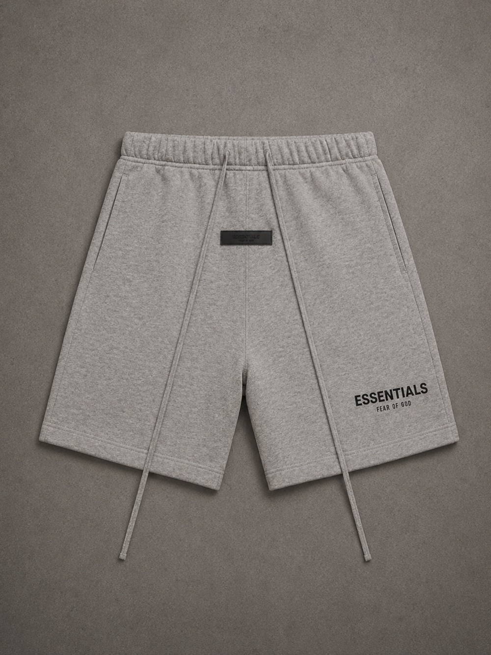 Essentials Men's Light Gray Logo Athletic Shorts